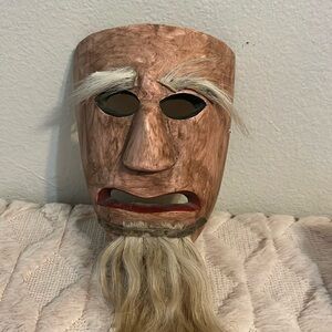 Wooden folk art mask